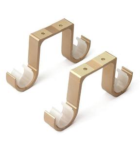 Supports de tringle à rideau en métal pour plafond, supports doubles et simples en aluminium pour tringles à rideaux - Product Image 5