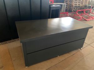 Haman Boîte <span class=keywords><strong>de</strong></span> rangement pour <span class=keywords><strong>jardin</strong></span>, boîte à coussins, <span class=keywords><strong>coffre</strong></span>, métal imperméable, <span class=keywords><strong>acier</strong></span> galvanisé 69x165x85cm 692l - Product Image 6