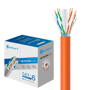 Câble réseau UTP Cat6A haute vitesse Brothers-Y avec fil messager, boîte de 305 m, 8 conducteurs pour usage intérieur - Product Image 5