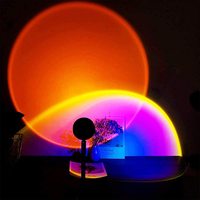 Lampes LED UFO pour maison intelligente, 16 couleurs, lampe de projection de coucher de soleil USB, projecteur RGB