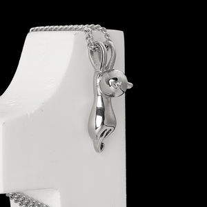 Craft Wolf <span class=keywords><strong>Naughty</strong></span> Cute Kitty Cat colgante joyería de acero inoxidable collar de cadena de moda para regalo fábrica al por mayor Original - Product Image 4