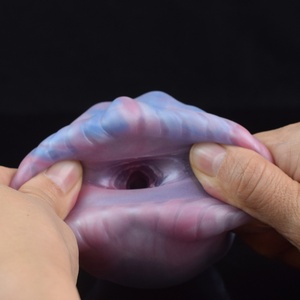 Male <b>Masturbator</b> Stimulate Soft Silicone Glan Trainer Oral Sex Toy for Men Pussy Delay Climax Realistic Vaginal Adult 18 - Product Image 4