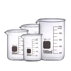 RONGTAI Medical Consumables Wholesaler Cheap Beakers China 800ml 1000ml Heat-Resistant Glass Beaker