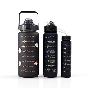 Juego de Botellas de Agua Motivacionales Myrva de 1200 ml, Diseño Atractivo en Plástico para Uso Promocional - Product Image 1
