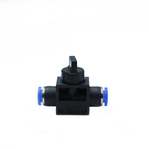 ข้อต่อท่อลมแบบนิวเมติก HVFF-8/10/12 แบบท่อ ชนิดใหม่ ข้อต่อพลาสติกแบบเร็วสำหรับปั๊มลม/คอมเพรสเซอร์ วาล์วท่ออากาศ - Product Image 1