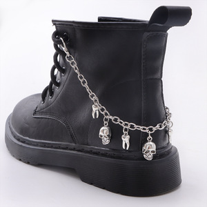 <b>Skull</b> And Tooth Pendant Shoe Chain For Martin Boots Women Metal Decorations Fall 2024 Yiwu Origin - Product Image 1