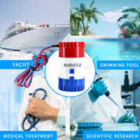 Pompe à eau de cale électrique MAMBAFLO 12V/24V DC 1100GPH pour bateau, pompe submersible à haut débit, pompe manuelle pour eau de mer