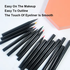 Eyeliner liquide 23 couleurs avec logo personnalisé Vente en gros Eyeliner minéral mat imperméable en tube blanc <span class=keywords><strong>rose</strong></span> Marque privée Néon - Product Image 4
