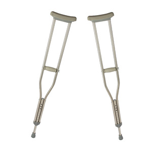 Muleta de acero inoxidable KS con altura ajustable para personas mayores y discapacitadas, dispositivo de asistencia para caminar. - Product Image 2