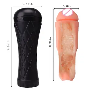 Artificial Manual Deep Throat Mouth Lifelike Vagina Soft Pussy Masturbation Cup adult sex toys for men