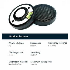 Headphone Speaker Driver 300ohm Hifi Audio 50mm Speaker ,Hi-compliance <strong>Roll</strong> Edge the <strong>Diaphragm</strong> With Nanofiber FreeEdge - Product Image 4