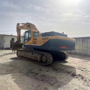 Excavatrice sur chenilles Hyundai 485LC 9T jaune, hydraulique, pour travaux de construction, machine lourde sur chenilles - Product Image 1