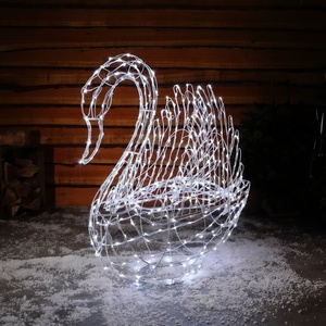 Escultura Decorativa Luminosa LED Personalizada 2026, con Forma de Pájaro, Águila o Halcón, para Exteriores, Parques, Centros Comerciales, Paisajes Navideños - Product Image 3