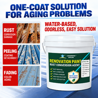 Peinture Métallique Antirouille en Gros pour la Rénovation de Toitures, Tôles d'Acier Colorées 1kg/5kg/10kg, Structure de Toit d'Usine
