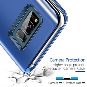Support de miroir intelligent Support de conception magnétique Protection de caméra de fenêtre d'écran Étui pour téléphone portable pour Huawei P50 Pro P40 <span class=keywords><strong>Nova</strong></span> 8 - Product Image 6