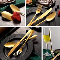Ensemble de couverts en acier inoxydable doré, 20 pièces, best-seller