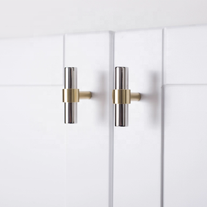 Offre Spéciale moderne argent noir or laiton armoires de cuisine tire armoire poignée tiroir boutons - Product Image 4