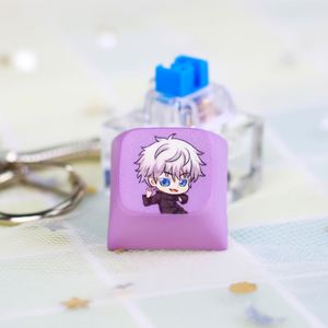 Botón de Teclado de Plástico Estilo Anime con Interruptores Luminosos Antiestrés, Llavero Personalizado con Logotipo, Clicker Fidget para Regalos de Bienvenida - Product Image 3