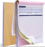Papier autocopiant 3 plis 4 plis Livre de factures Livre de reçus personnalisés