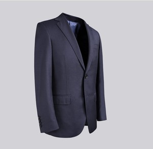 <span class=keywords><strong>Pantalon</strong></span> de <span class=keywords><strong>costume</strong></span> jacquard pour <span class=keywords><strong>homme</strong></span> en stock, 90 % laine, 10 % soie de mûrier, <span class=keywords><strong>bleu</strong></span> <span class=keywords><strong>marine</strong></span>, doublure semi-toile, fermeture simple boutonnage, imprimé - Product Image 2
