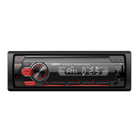 Classic 1 Din Car Radio Estéreo TF Puerto USB DSD Formato de audio Manos libres Control remoto por aplicación FM Transmisor Amplificador 1 año