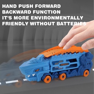 Ksf אחסון דינוזאורים נייד מכונית עם קטפולטה אינרציאלית & הזזה-צעצוע ילדים פלסטיק & מתכת לילדים בנות - Product Image 3