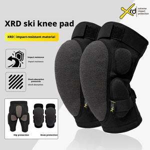 Rodilleras <span class=keywords><strong>de</strong></span> Impacto para Esquí, Armadura <span class=keywords><strong>de</strong></span> Kevlar+XRD, Protección Contra Impactos, NBR Absorbe el 90% <span class=keywords><strong>de</strong></span> los Golpes, Armadura Profesional para Esquí, Venta al Por Mayor Personalizada - Product Image 1