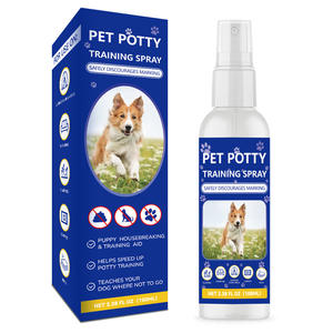Spray d'apprentissage de la propreté pour chiots 100 ml - Aide efficace à la propreté, corrige les mauvais habitudes de défécation, guide les animaux vers un endroit désigné pour la propreté - Product Image 1