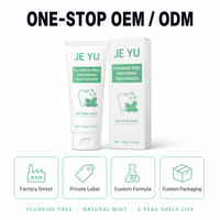Dentifrice Halal certifié, jetable, anti-caries, blanchissant, sans fluor, OEM ODM, marque privée, emballage personnalisé, menthe naturelle