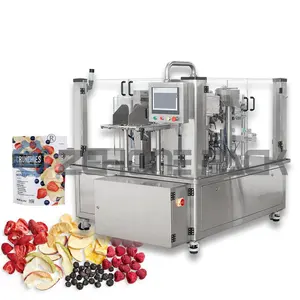 Nuts Rotary Packing Fill Seal Premade Bag Machines Pack MultiFunction Stand Up Ziplock Pouch Packaging Machine