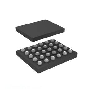 NX5P3201CUKAZ 30 UFBGA, WLCSP Distributeur agréé Circuit intégré de gestion de l'alimentation (PMIC) IC PWR SWITCH N CHAN 30WLCSP - Product Image 1