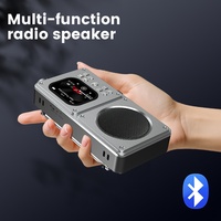 [Version transfrontalière] Vente en gros d'usine, haut-parleur radio MP3/MP4 professionnel, horloge, matériau ABS, écran, rechargeable, 10 heures d'autonomie