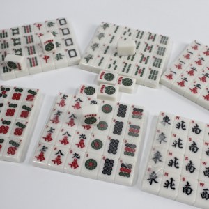 In Stock 166 Tiles Durable Melamine American <b>Mahjong</b> <b>Set</b> Printed Western Mah Jongg - Product Image 4