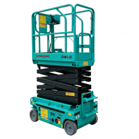 Longqing SJW Kleine Selbstfahrende Scherenhebebühne 4,6-8m Elektrische Hydraulische Mobile Personenaufzugbühne Erweiterte Plattform 110kg Tragfähigkeit CE