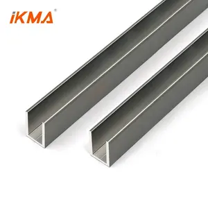 Customizable aluminum alloy/iron/stainless steel 304 201 u channel For 6/8/10/12 mm shower door glass