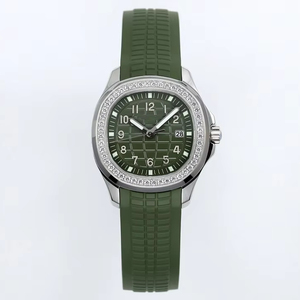Reloj de Lujo para Mujer, Super Calidad, Resistente al Agua, 38.8mm, Fábrica ZF, Movimiento de Cuarzo 250SC, 5267, Correa de Goma Verde PP - Product Image 1
