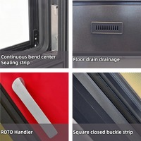 Ventana de Seguridad de Aleación de Aluminio de Diseño Moderno WEIDUN, Insonorizada, con Aislamiento Térmico, Gran Vista, Ventilación, Personalizable para Cualquier Escenario