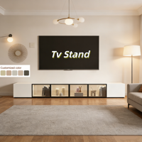 Meuble TV mural flottant moderne et simple 2026, convertible et extensible, pour chambre et salon, vente en gros à prix abordable