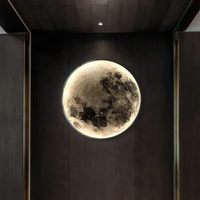 Applique murale LED ronde, style moderne et minimaliste, télécommande, idéale pour chambre à coucher, salon, mur derrière le canapé, couloir, chevet