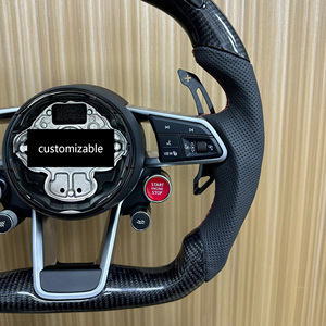 Volante de Cuero y Fibra de Carbono al por Mayor con Levas de Cambio Magnéticas para <span class=keywords><strong>VW</strong></span> Golf MK6 MK7 MK8 GTI R Polo Tiguan Touareg - Product Image 3