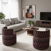 Fauteuil pivotant EKAR Seraphina, fauteuil moderne de luxe léger pour la maison, le bureau et le salon