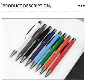 स्कूल प्रचार के लिए कस्टम लोगो के साथ थोक धातु बॉलपॉइंट पेन-ब्लैक स्याही 1.0 मिमी लेखन चौड़ाई - Product Image 3