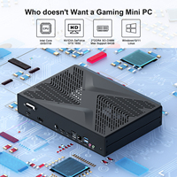 HYSTOU Mini PC Terbaru untuk Gaming Prosesor Tinggi I5 Mendukung hingga 64GB Dual DDR4 NVME Kartu Grafis Khusus RTX3050 6G