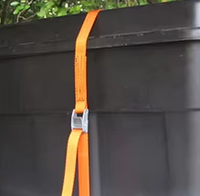 Kit de sangles à boucle circulaire - Convient pour sécuriser les marchandises, les bagages, les vélos et les motos
