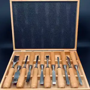 Customized LOGO Good Quality Chisel Carpenter Tools 12pc Carving Chisel Wood Chisel