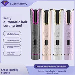 Rizador <span class=keywords><strong>de</strong></span> Pelo Cerámico Giratorio Automático Portátil Transfronterizo, Rizador <span class=keywords><strong>de</strong></span> Pelo Inalámbrico USB <span class=keywords><strong>con</strong></span> Pantalla LCD, Estilizador <span class=keywords><strong>de</strong></span> Pelo Eléctrico Inteligente y Práctico - Product Image 2