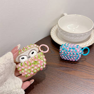 Dernières filles écouteurs accessoires breloques faites à la main femmes perle Design housse pour <span class=keywords><strong>Airpods</strong></span> Pro 2 3 <span class=keywords><strong>Airpods</strong></span> 3 4 - Product Image 4