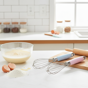 CASAMAX WL AS-9962-10 Frusta Antiscivolo in Acciaio Inox-25*5.5 Cm-Utensile da Cucina per Pasticceria e Cucina-Colori Assortiti - Product Image 3