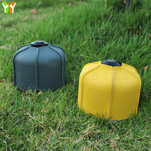 In stock: Outdoor <b>camping</b> <b>gas</b> canister protective cover, PU leather, 230g/450g, <b>gas</b> canister protective cover, high-altitude - Product Image 2