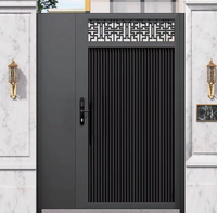 Porte en alliage d'aluminium durable, anti-corrosion, à ouverture automatique, design sur mesure de style français